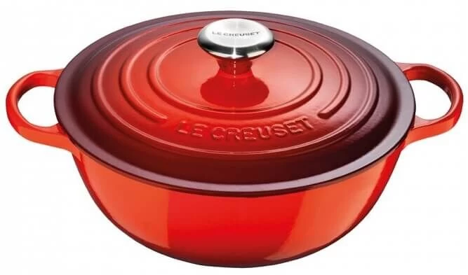 Le Creuset Wok-braadpan 7 Liter ø 32 Cm Gietijzer Kersrood