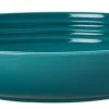 Le Creuset Diep Bord ø 22 Cm Aardewerk Caribbean Blue -Winkel voor professionele keukenbenodigdheden 70102221700099 le creuset dk