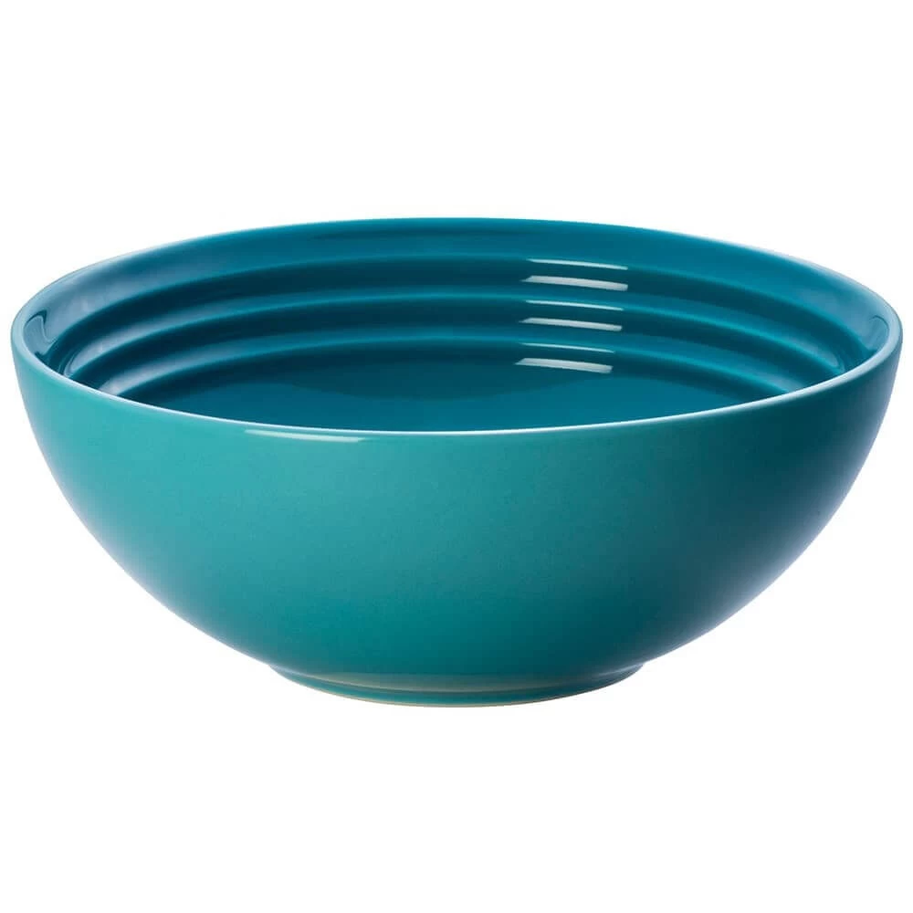 Le Creuset Kom ø 16 Cm Aardewerk Caribbean Blue 3 Le Creuset Kom ø 16 Cm Aardewerk Caribbean Blue
