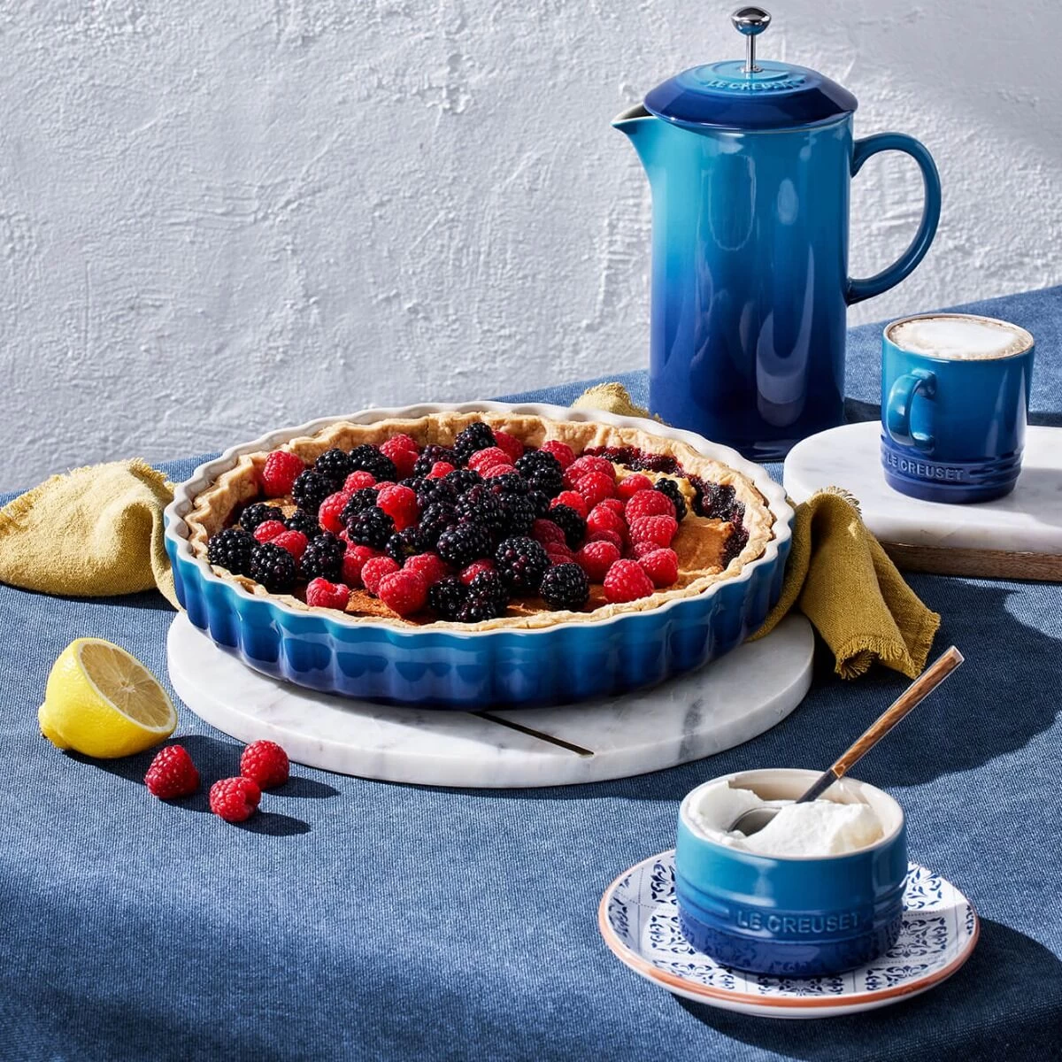 Le Creuset Taartvorm ø 24 Cm Aardewerk Azure 5 Le Creuset Taartvorm ø 24 Cm Aardewerk Azure - Afbeelding 3
