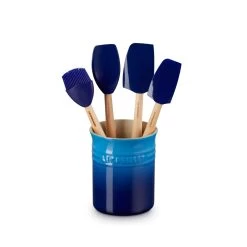 Le Creuset Pollepelpot Met 4 Premium Spatels Azure 5-delig