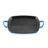 Le Creuset Rechthoekige Grill 30 Cm Gietijzer Azure -Winkel voor professionele keukenbenodigdheden azu1