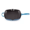 Le Creuset Vierkante Grill 30 Cm Gietijzer Azure -Winkel voor professionele keukenbenodigdheden grill 1