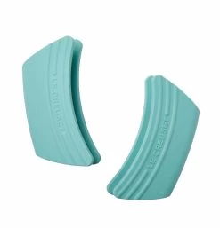 Le Creuset Handvatten 12 X 6,5 Cm Silicone Caribbean Blue 2 Stuks