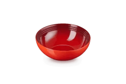 Le Creuset Saladeschaal 2,2 Liter ø 24 Cm Aardewerk Kersrood -Winkel voor professionele keukenbenodigdheden lc 20201104 zs ps fs 70120240600001 002