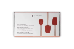 Le Creuset Spatelset Silicone Kersrood 3-delig -Winkel voor professionele keukenbenodigdheden lc 20201218 zs ps fs 42830000600007 005