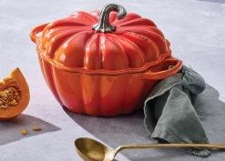 Le Creuset Pompoen Braadpan ø 24 Cm Gietijzer Vulcanique -Winkel voor professionele keukenbenodigdheden le creuset braadpan pompoen 24 cm 37 ltr 3