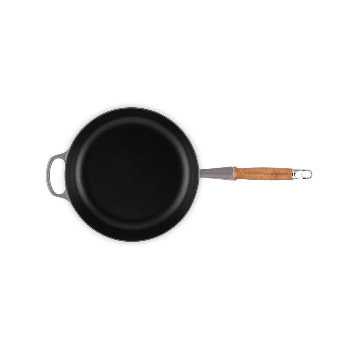 Le Creuset Sauteerpan Rond Met Open Greep ø 28 Cm Gietijzer Flint - Afbeelding 3