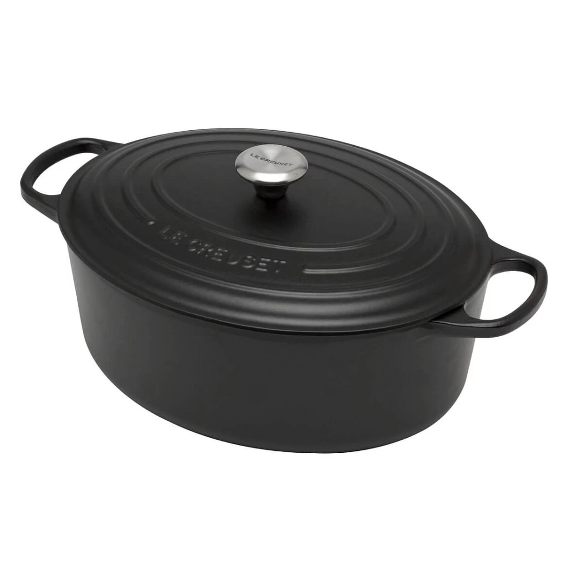 Le Creuset Signature Braadpan Ovaal 13,9 Liter ø 40 Cm Gietijzer Matzwart