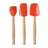 Le Creuset Spatelset Silicone Vulcanique 3-delig -Winkel voor professionele keukenbenodigdheden set oranje 1