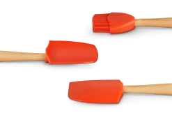 Le Creuset Spatelset Silicone Vulcanique 3-delig -Winkel voor professionele keukenbenodigdheden spatel 2 1