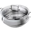 Le Creuset Multi-stoommand Voor 20/24 Cm Pannen Rvs Met Deksel -Winkel voor professionele keukenbenodigdheden stainless steel large multi steamer 1